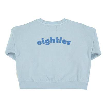 Piupiuchick - Kinder Sweatshirt Eighties hellblau