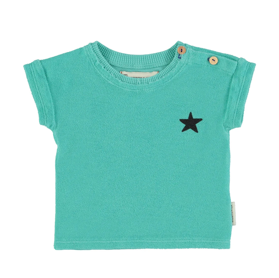 Cooles Baby T-Shirt aus Bio-Frottee-Baumwolle mit Aufdruck für Mädchen und Jungen von Piupiuchick.