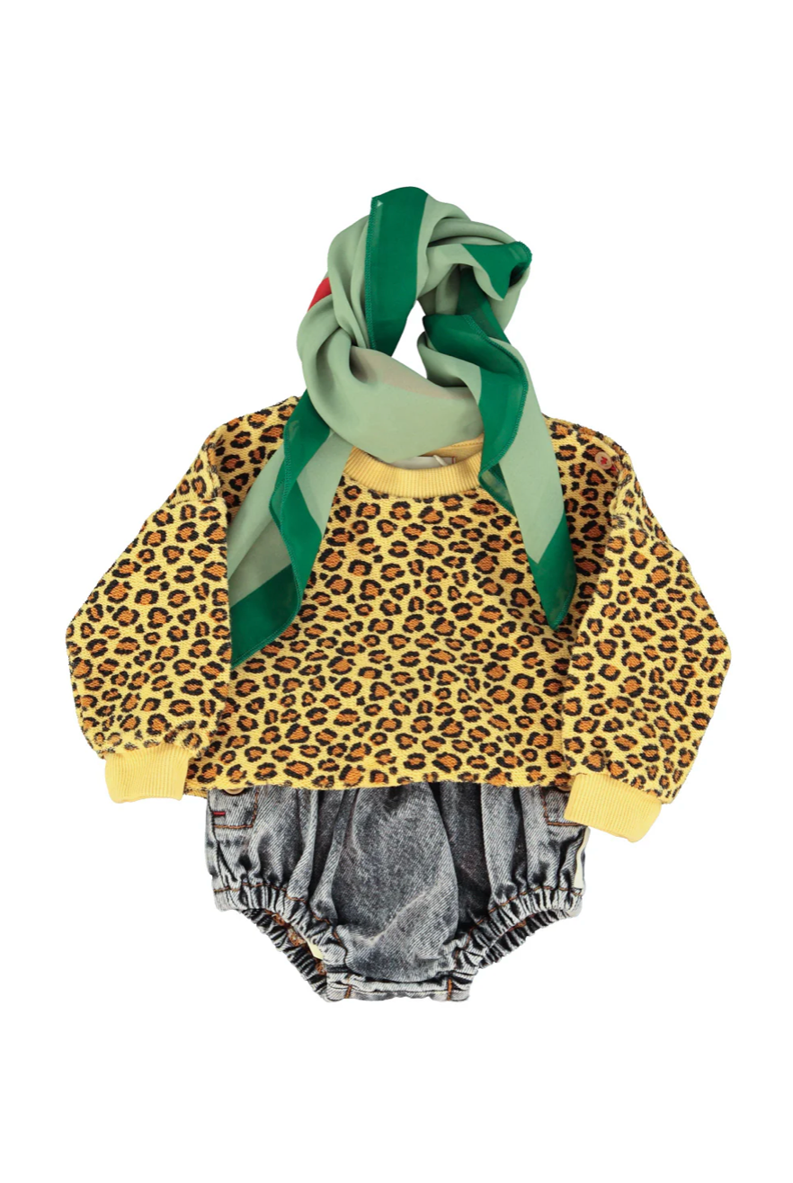 Piupiuchick - Baby Langarmshirt "Animalprint" Baumwolle (Bio)