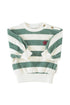 Piupiuchick - Baby Sweatshirt grün-weiß Baumwolle (Bio)