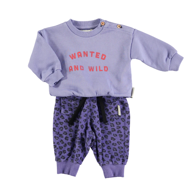 Piupiuchick - Baby Sweatshirt lila &quot;wanted &amp; wilde&quot;