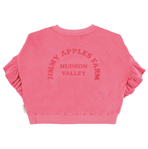 Piupiuchick - Kinder Sweatshirt Apfel Print rosa