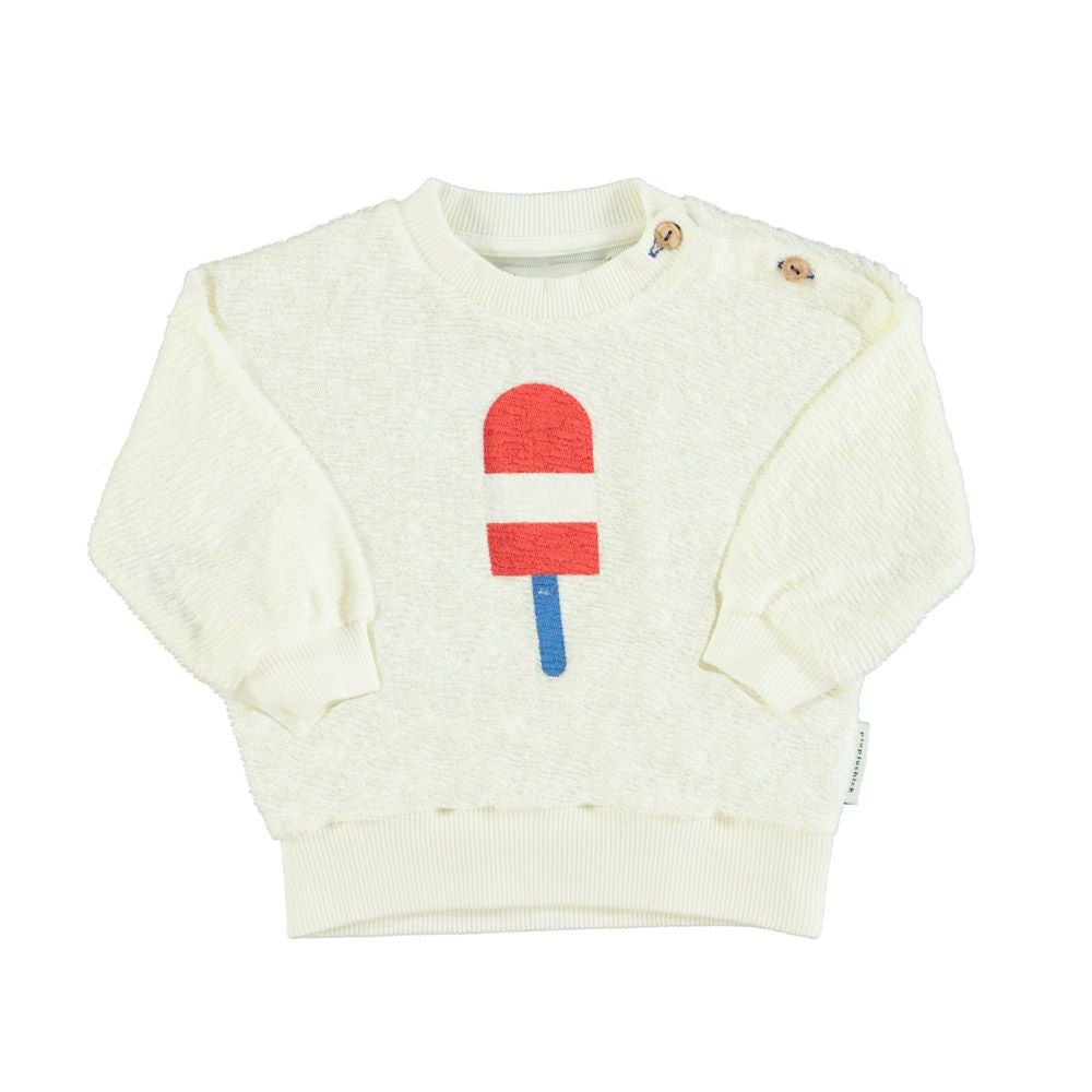 Süßes  Sweatshirt mit Druck aus Baumwolle für Mädchen  un Jungen von Piupiuchick.