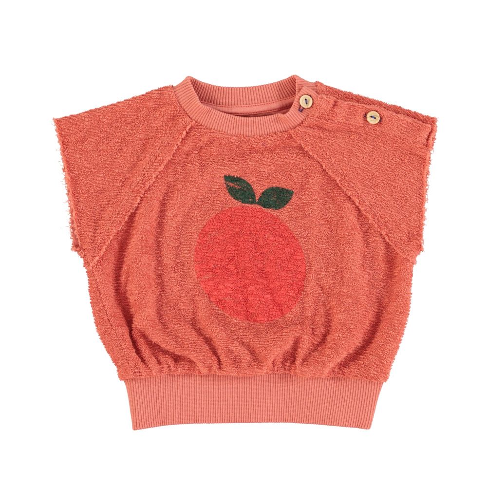 Süßes  Sweatshirt mit Druck aus Baumwolle für Mädchen und Jungen von Piupiuchick.