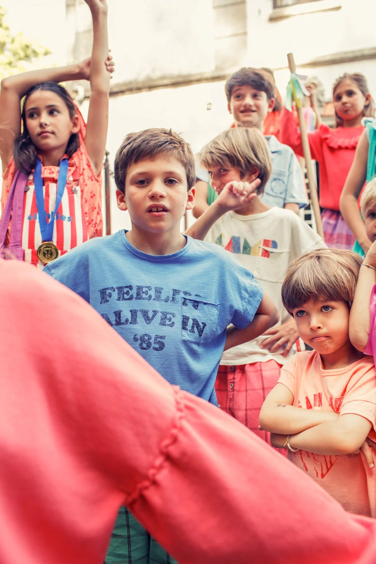 Piupiuchick - Kinder T-Shirt Feelin´alive blau