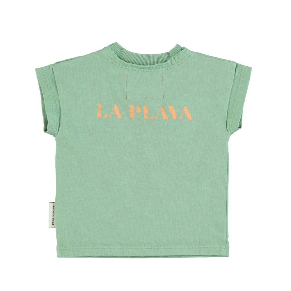 Piupiuchick - Baby T-Shirt grün Kreis bunt