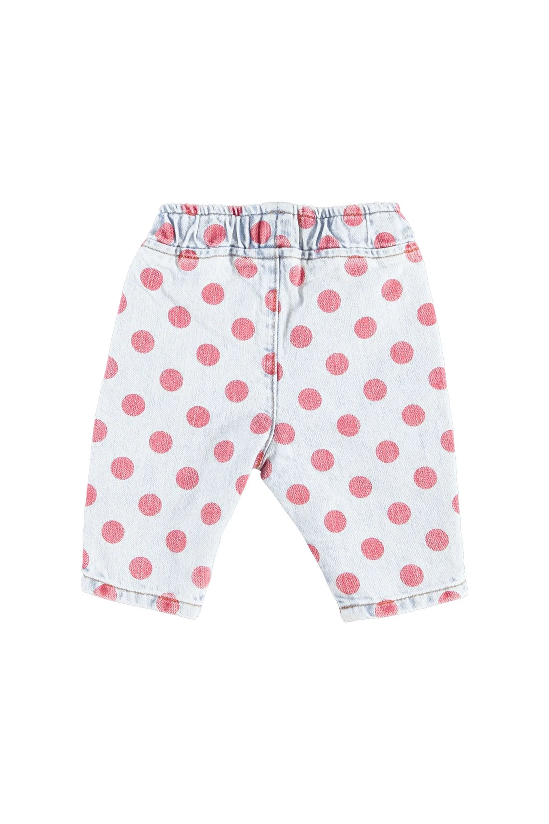 Piupiuchick - Baby Hose denim "red dots" Baumwolle