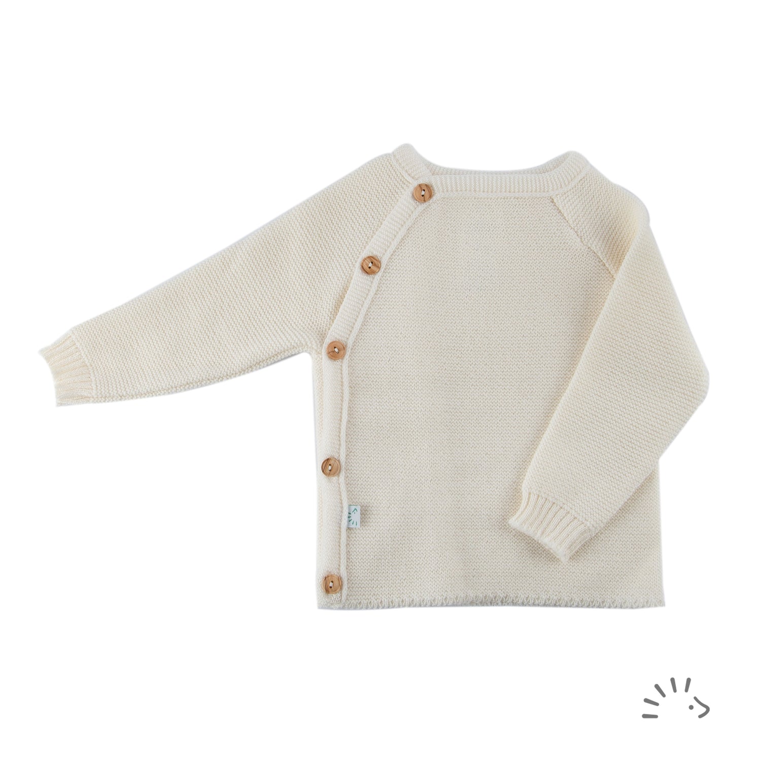 Das Wickelhemd für Mädchen und Jungen aus weicher kbT Wolle ist ein besonders beliebtes und praktisches Kleidungsstück.