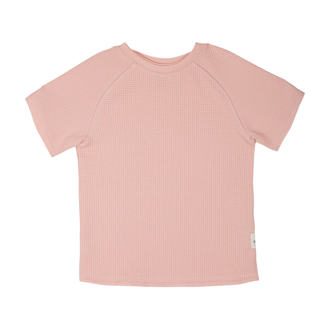 Sommer T-Shirt aus Baumwolle mit Waffle-Muster in rosa von Pure Pure für Mädchen und Jungen.