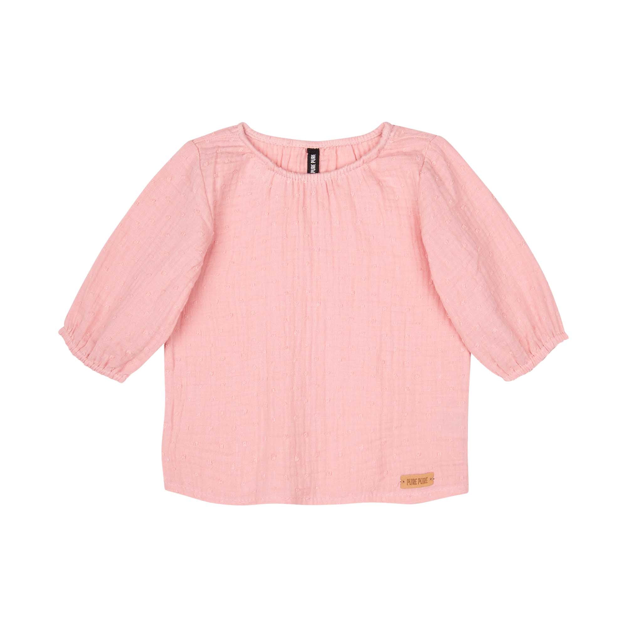 Pure Pure - Kinder Bluse aus Baumwolle pink