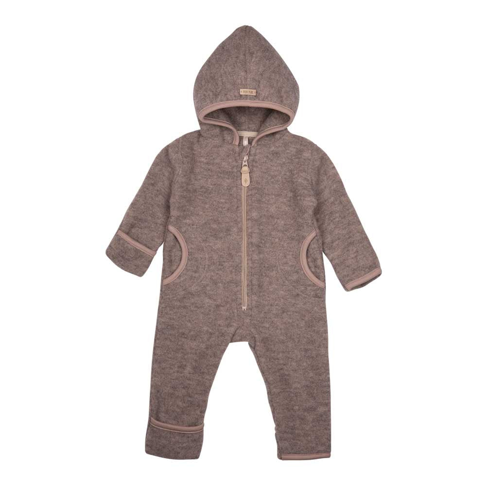 Pure Pure - Baby Fleece Overall Wolle grau
