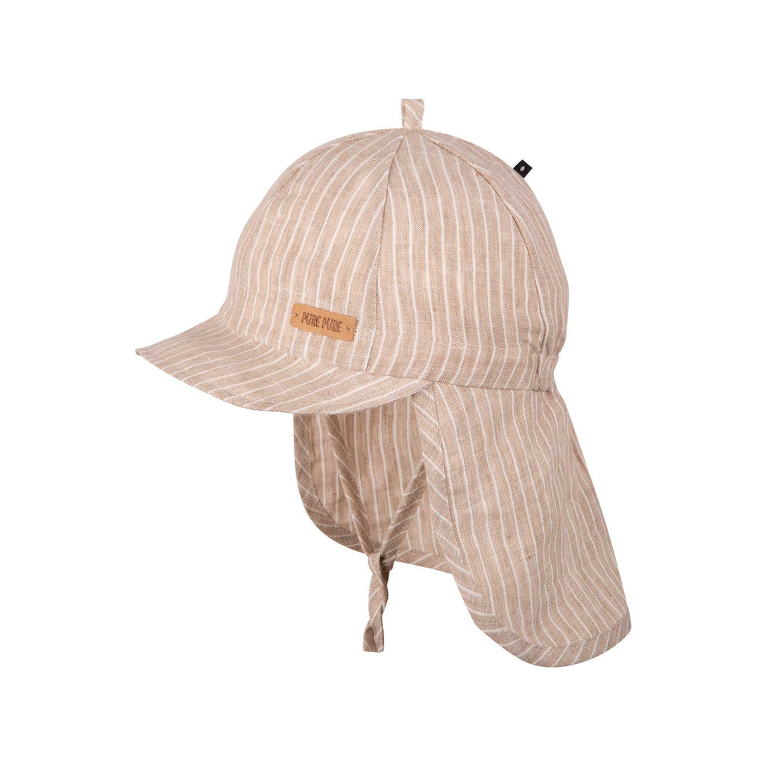 Pure Pure - Sonnenkappe mit UV-Schutz beige mit Nackenschutz