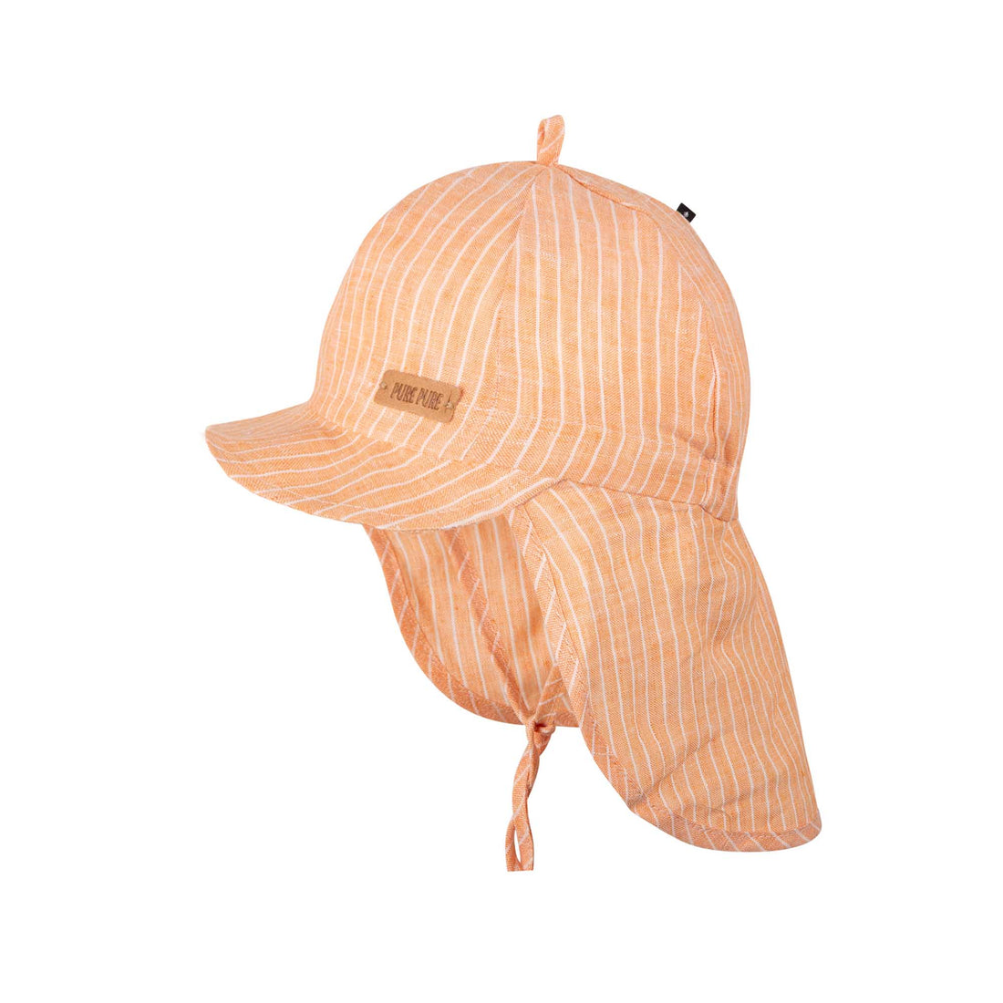 Pure Pure - Sonnenkappe mit UV-Schutz orange mit Nackenschutz