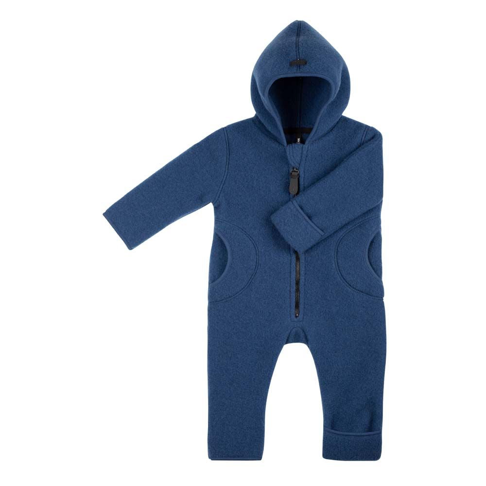 Weicher Fleece Overall mit Reisverschluss aus Wolle von Pure Pure.
