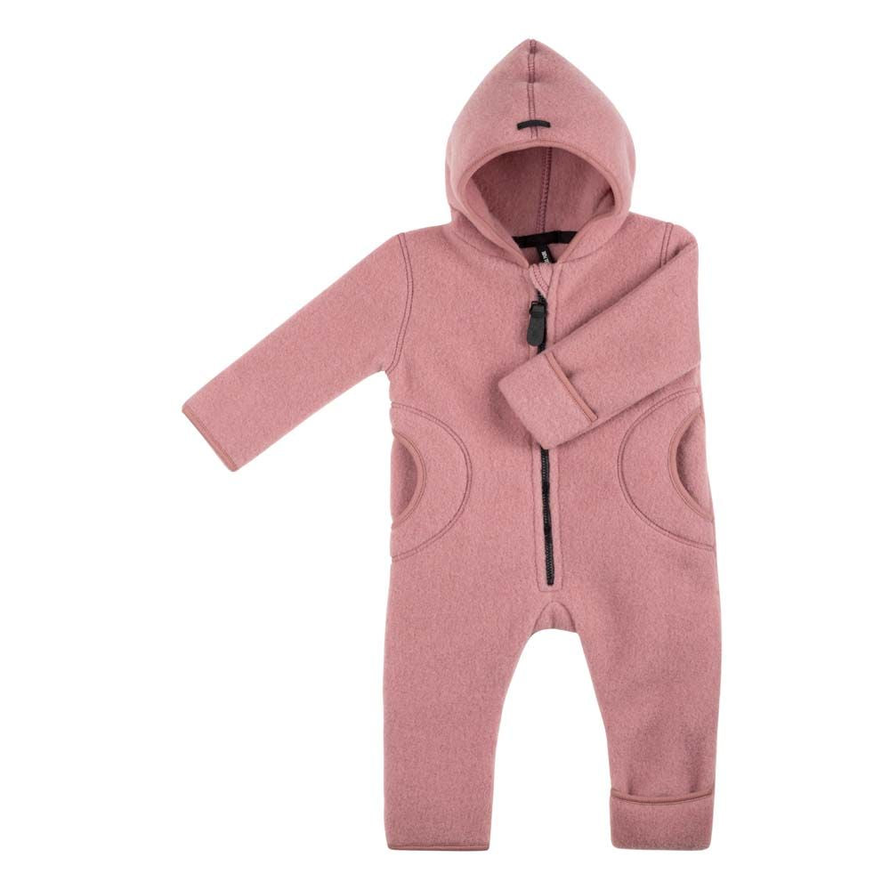 Weicher Fleece Overall mit Reisverschluss&amp;nbsp; aus Wolle von Pure Pure.
