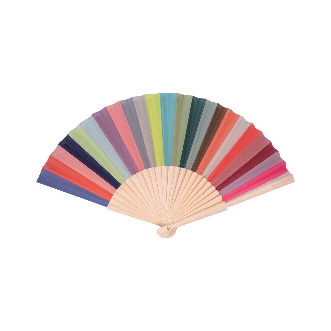 Remember - Handfächer "Lorenzo", bunt
