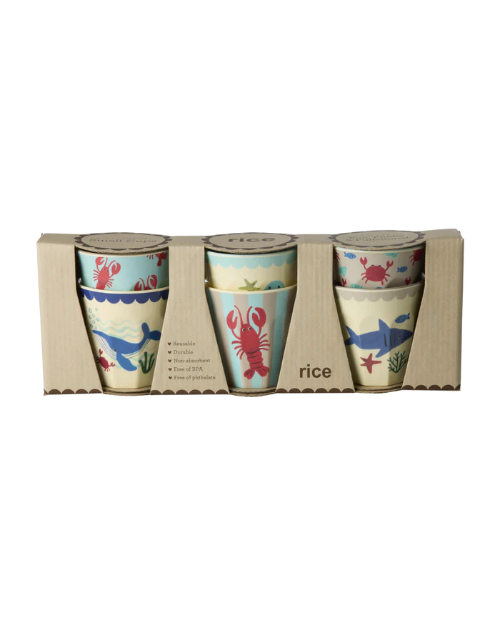 3er-Pack Becher blau "Ocean"