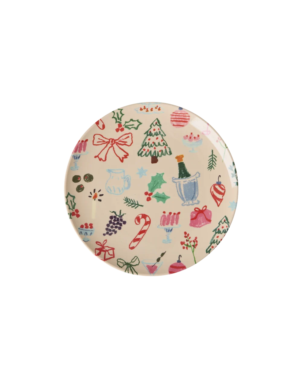Rice - Melamine Teller Xmas Glamore klein