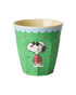Rice - Melamine Becher Snoopy-Print grün - AURYN Shop