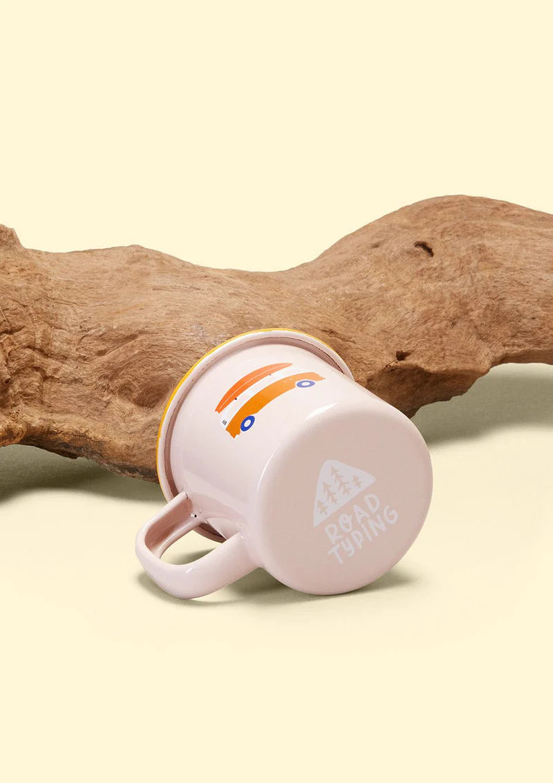 Roadtyping - Kinder Emaille Tasse &quot;Go Camping&quot;