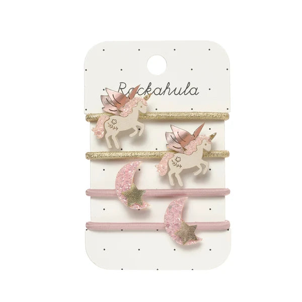 Rockahula - Haarspangen Einhorn &amp; Mond, 4er Set