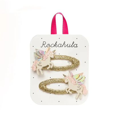 Rockahula - Haarspangen Einhorn glitzernd, 2er Set