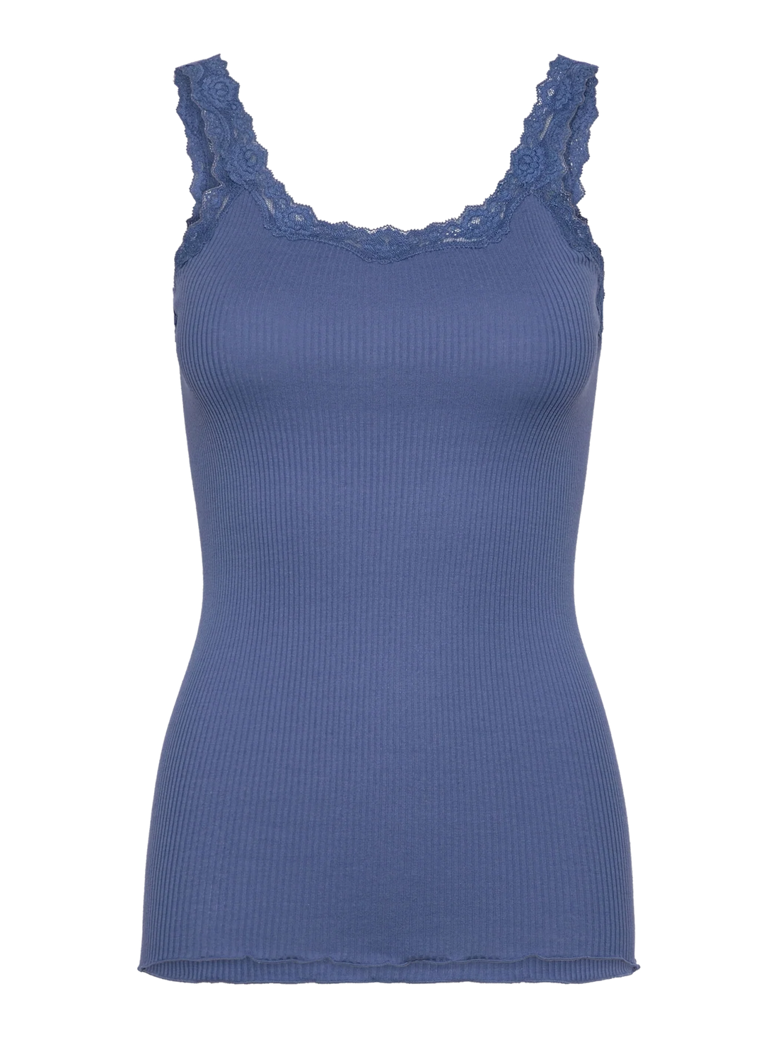 Rosemunde - Babette Seidentop Spitze blau