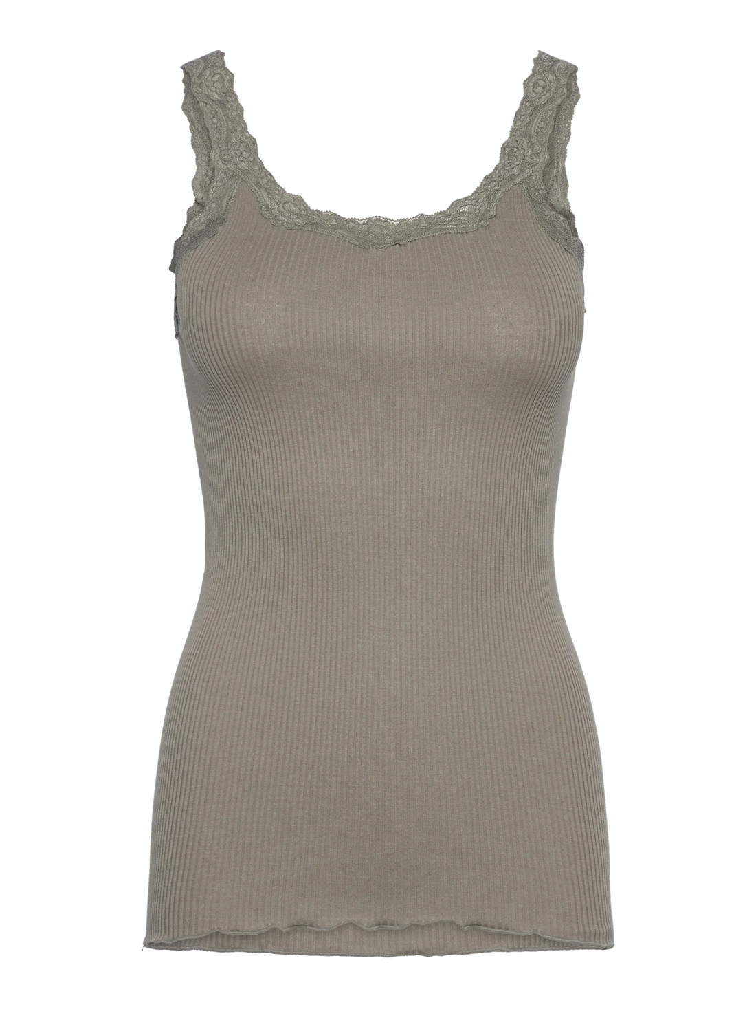 Rosemunde - Babette Seidentop Spitze braun