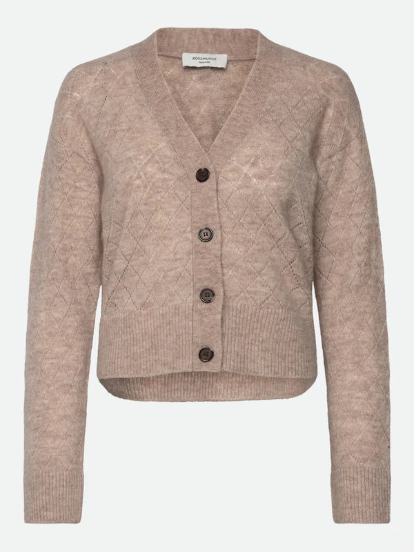 Rosemunde - Damen Strickjacke braun Alpakawolle 