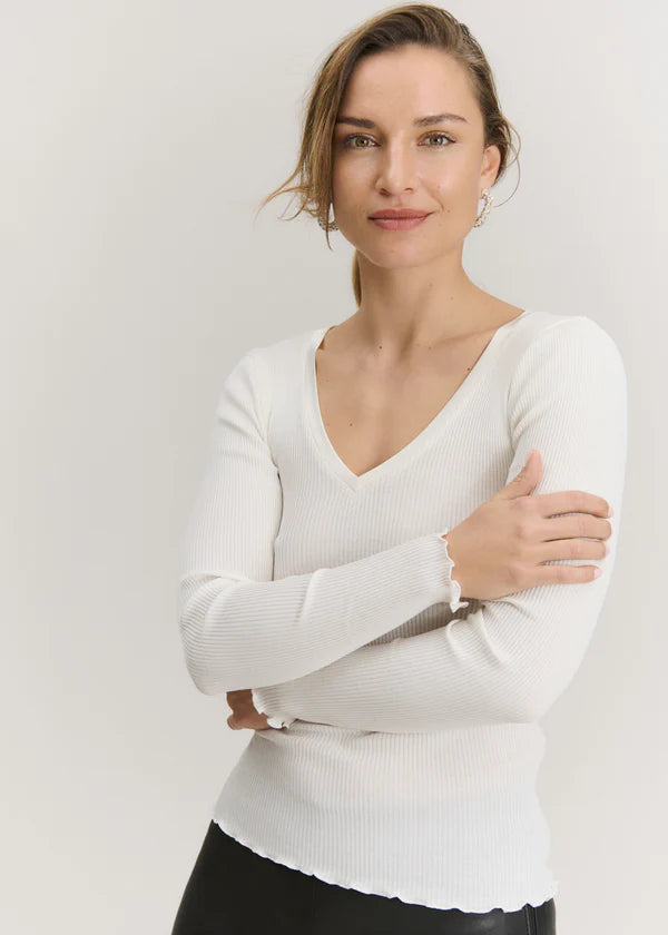 Rosemunde - Langarmshirt „Beatha“ beige für Frauen