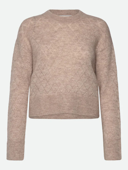 Rosemunde - Damen Pullover braun Alpakawolle