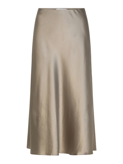 Rosemunde - Jade Midi-Rock Seide braun