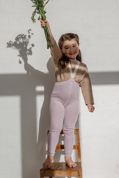 Silly Silas - Baby Leggings Träger Baumwolle (Bio) lila
