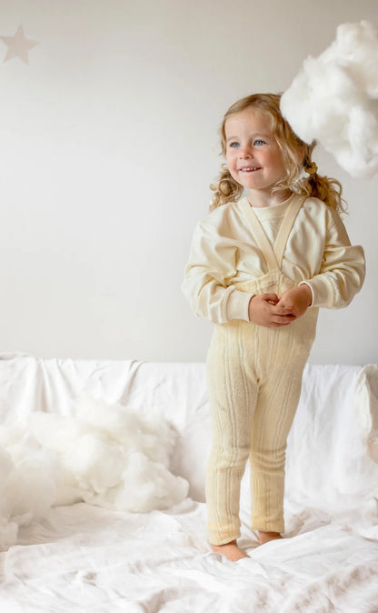 Silly Silas - Baby/Kinder Teddy Strumpfhose Träger Baumwolle (Bio) gelb