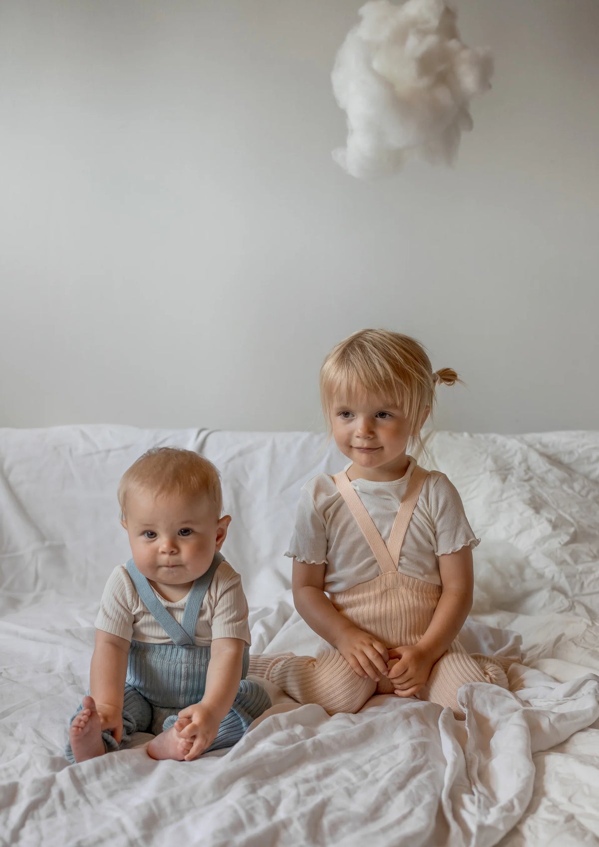 Silly Silas - Baby Hippy Strumpfhose Träger Baumwolle (Bio) peach