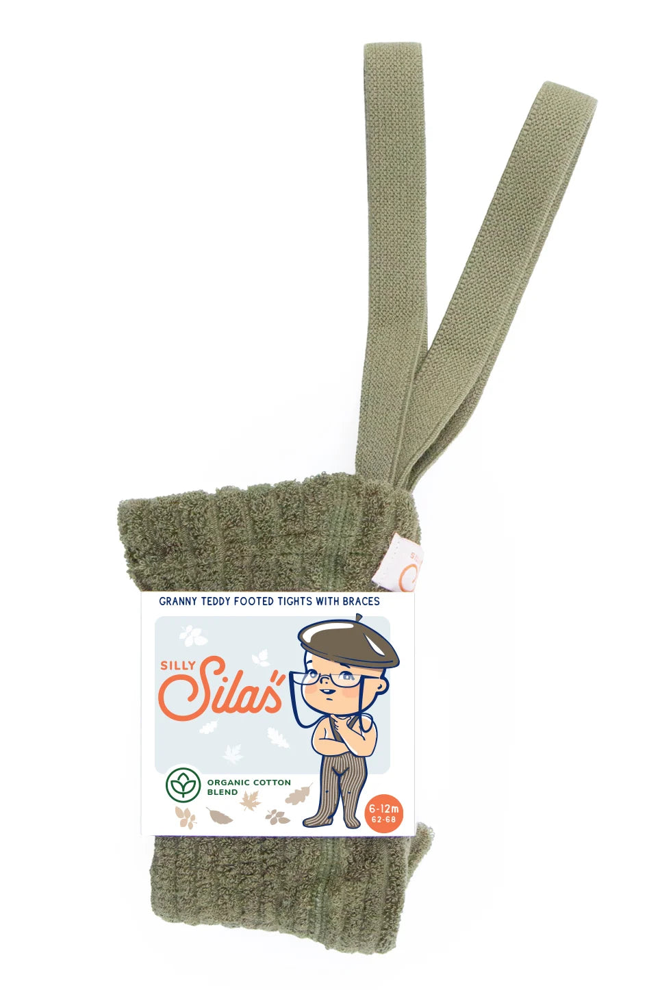 Silly Silas - Baby/Kinder Teddy Strumpfhose Träger Baumwolle (Bio) grün