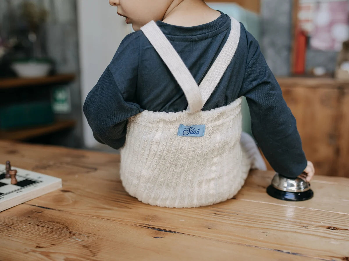 Silly Silas - Baby/Kinder Teddy Strumpfhose Träger Baumwolle (Bio) natur