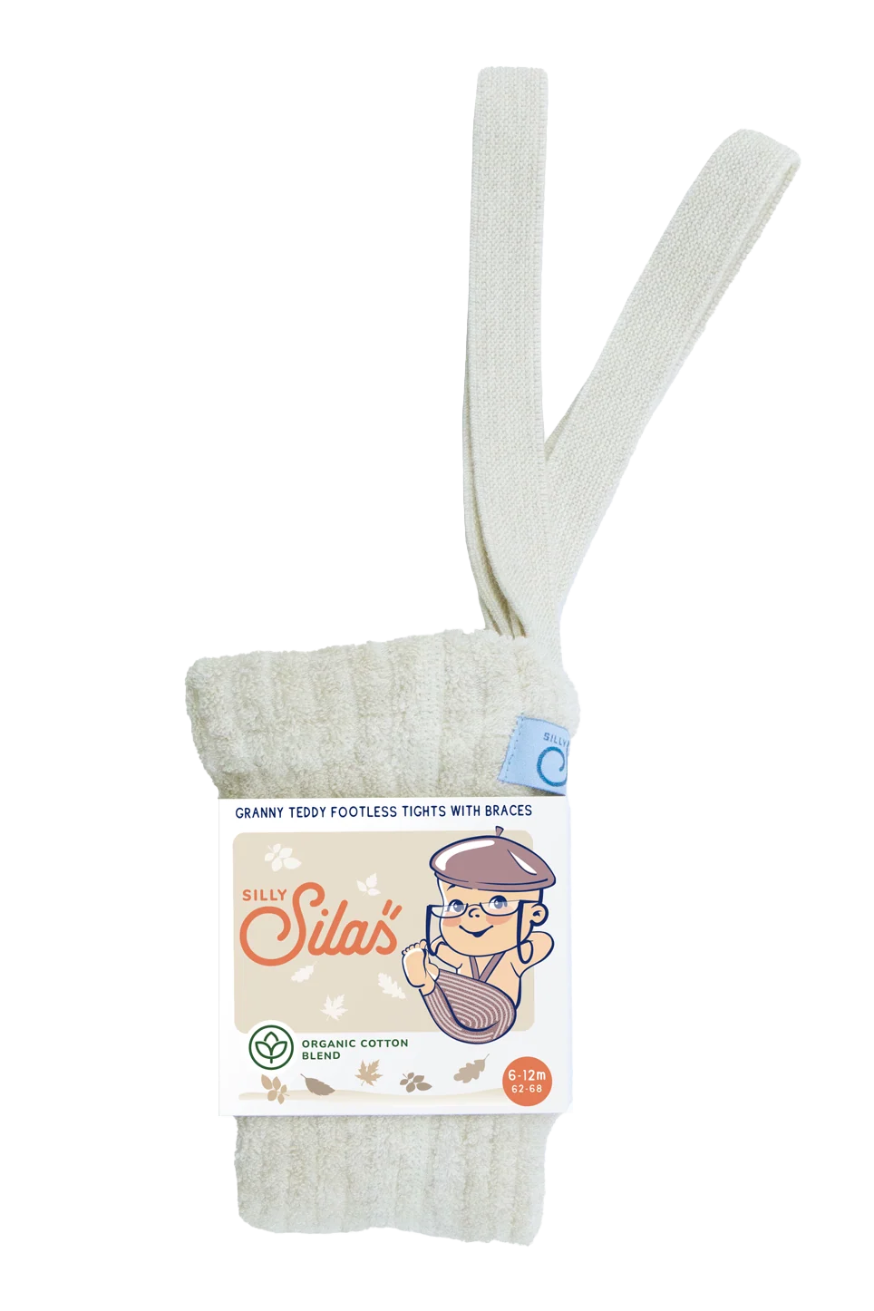 Silly Silas - Baby/Kinder Teddy Strumpfhose Träger Baumwolle (Bio) natur