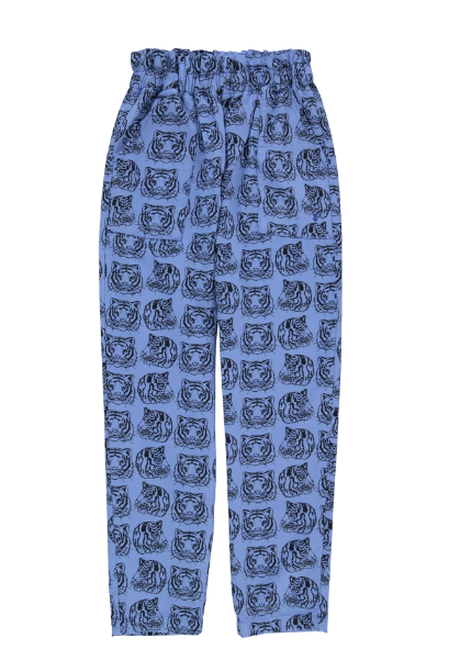 Lange Hose mit elastischen Bund und Tiger Aufdruck von Sisters Department