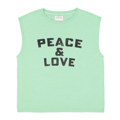 Sisters Department - T-Shirt mit Print &quot;Peace &amp; love&quot;