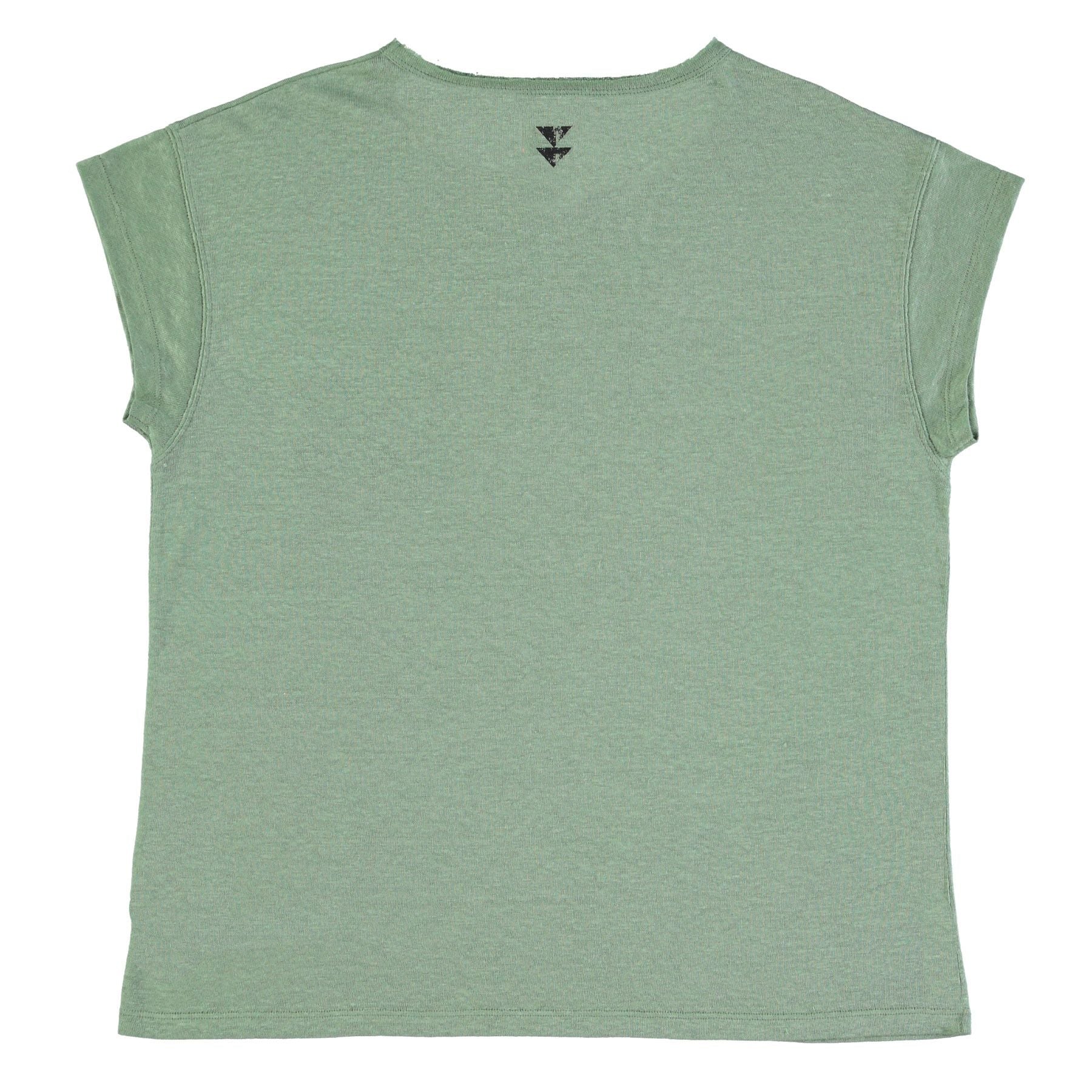 Sisters Department - T-Shirt aus Leinen grün