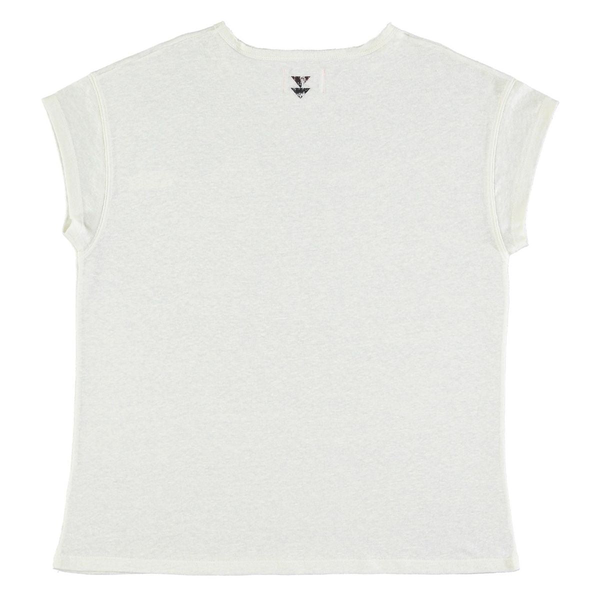 Sisters Department - T-Shirt aus Leinen weiß