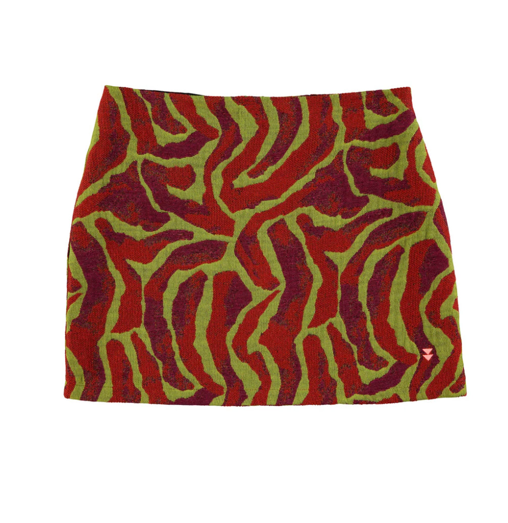 Sisters Department - Minirock mehrfarbiges Muster (bordeaux) für Frauen