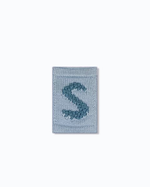 Smallstuff - gestrickte Buchstaben A-Z blau