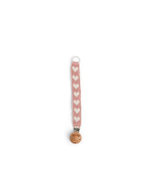 Smallstuff - Schnullerkette mit Herzen rosa