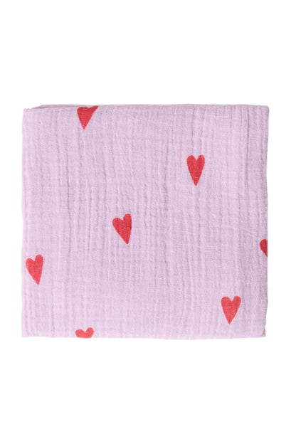 Studio Noos - Babyswaddle 70cm x 70cm aus Baumwolle (bio) flieder