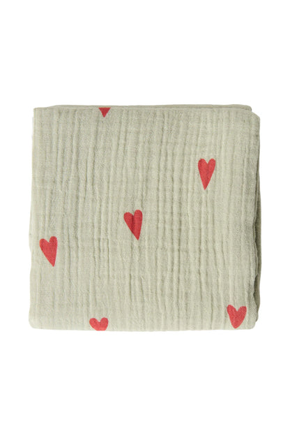 Studio Noos - Babyswaddle 70cm x 70cm aus Baumwolle (bio) grün