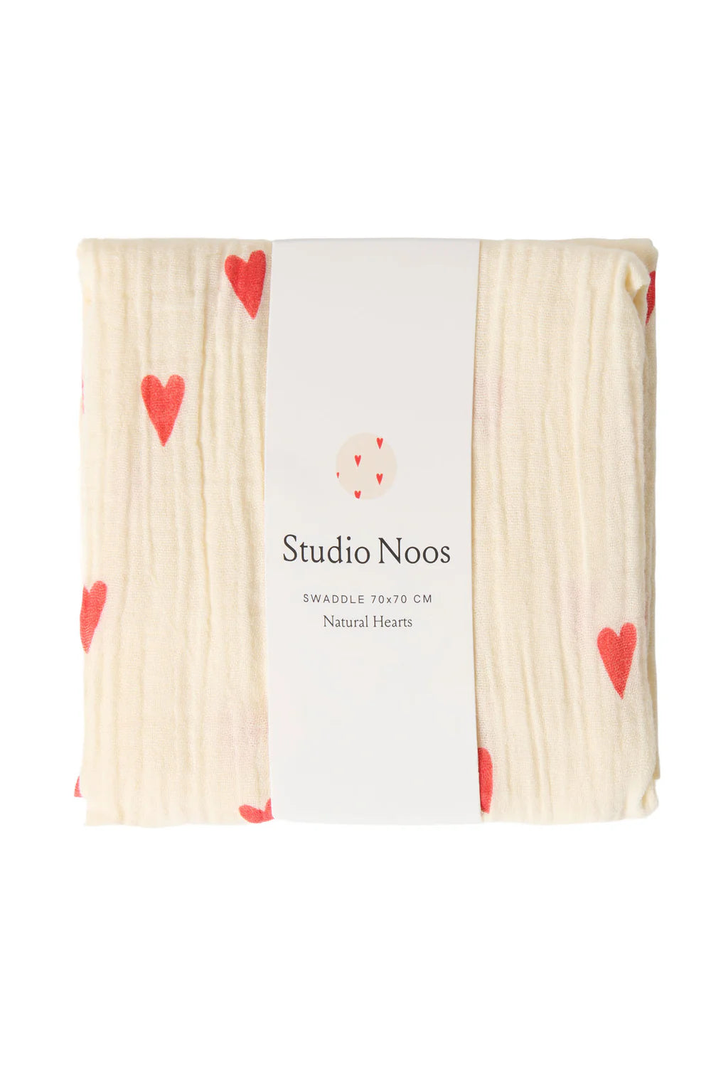 Studio Noos - Babyswaddle 70cm x 70cm aus Baumwolle (bio) natur