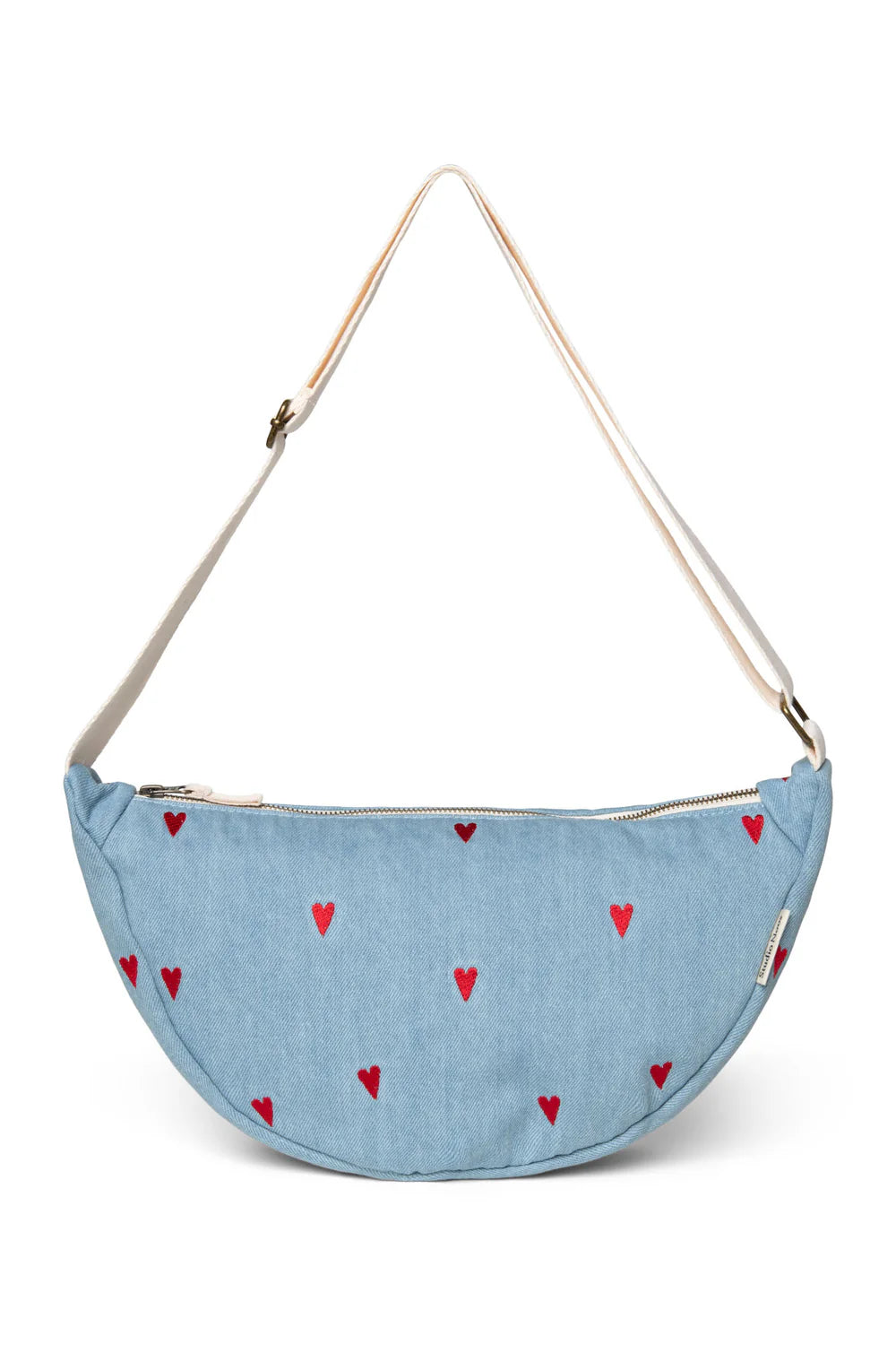 Studio Noos - Denim Gürteltasche Herzen MINI &amp; ME