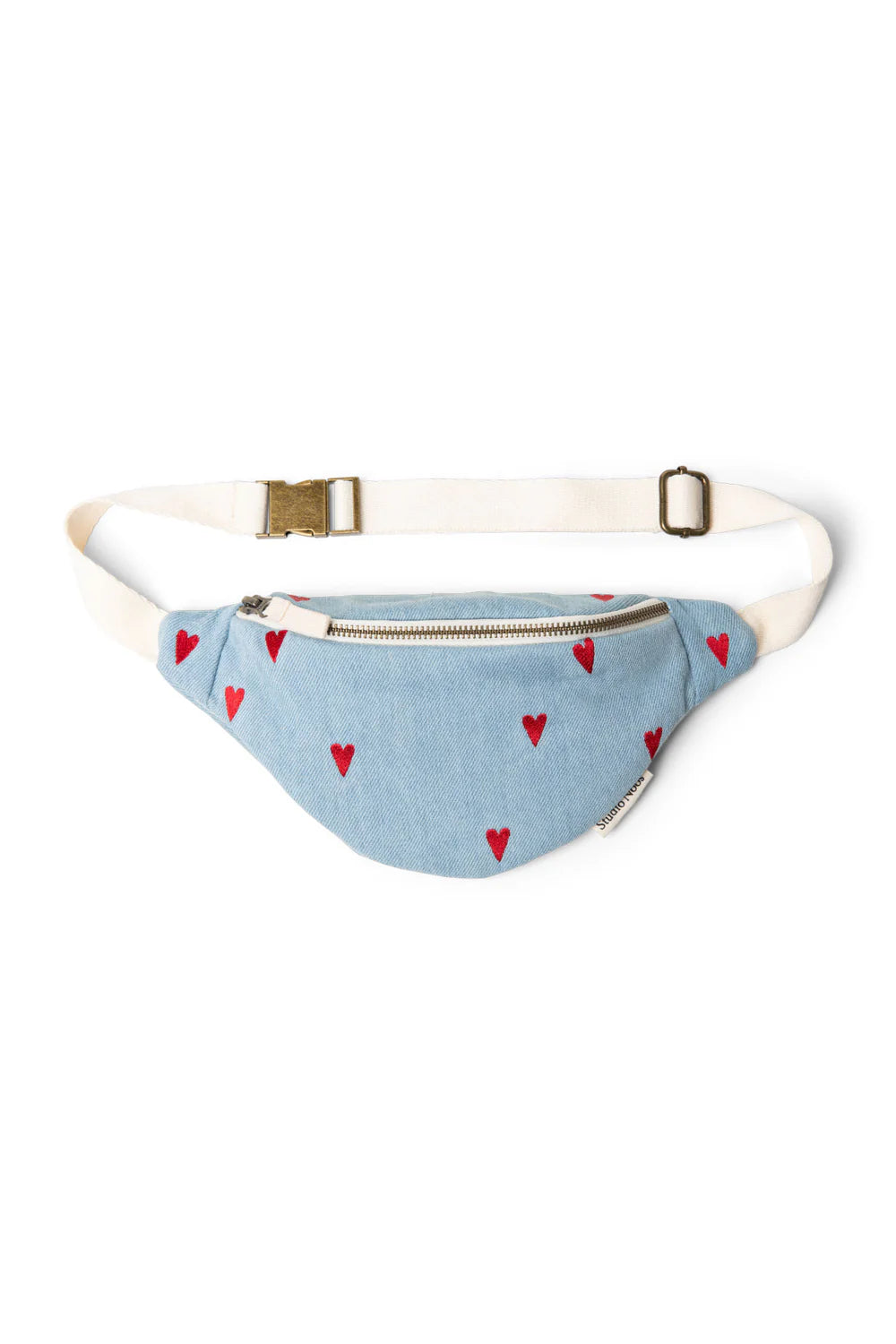 Studio Noos - Kinder denim Gürteltasche Herzen MINI &amp; ME